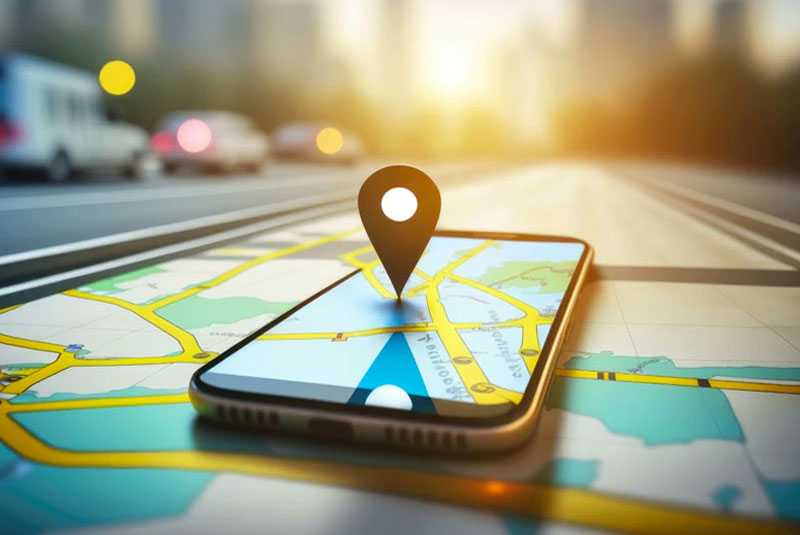 phone map graphic